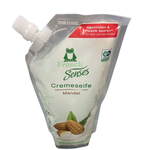 frosch-senses-cremeseife-mandel-500-ml-refill-przod
