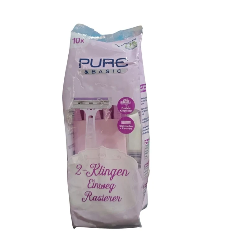 pure-basic-women -maszynki -jednorazowe -do -golenia -10-szt-przod