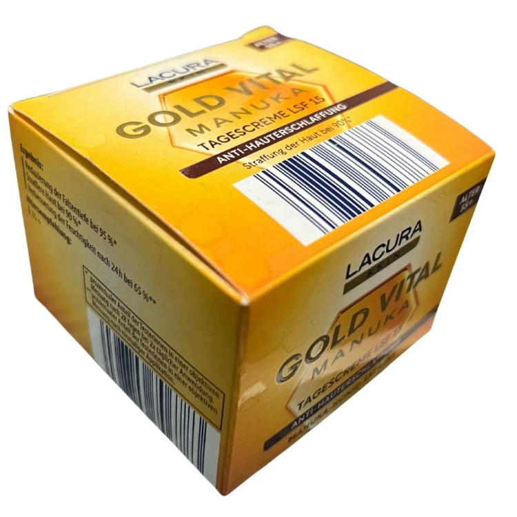Lacura -Gold -Vital- Manuka -krem- na- dzień -SPF -15- 50- ml -opakowanie-tyl
