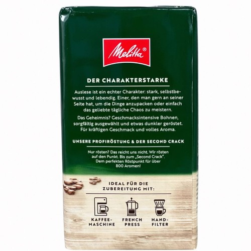 melitta auslese kawa mielona 500g tyl opakowania