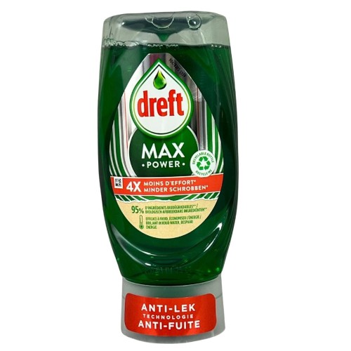 dreft max power green plyn do mycia naczyn 370 ml przod