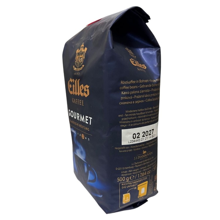 Kawa ziarnista Eilles Gourmet 500 g – druga strona opakowania