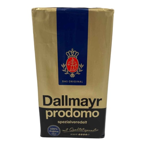 Kawa mielona Dallmayr Prodomo 500 g – przód oryginalnego opakowania z Niemiec