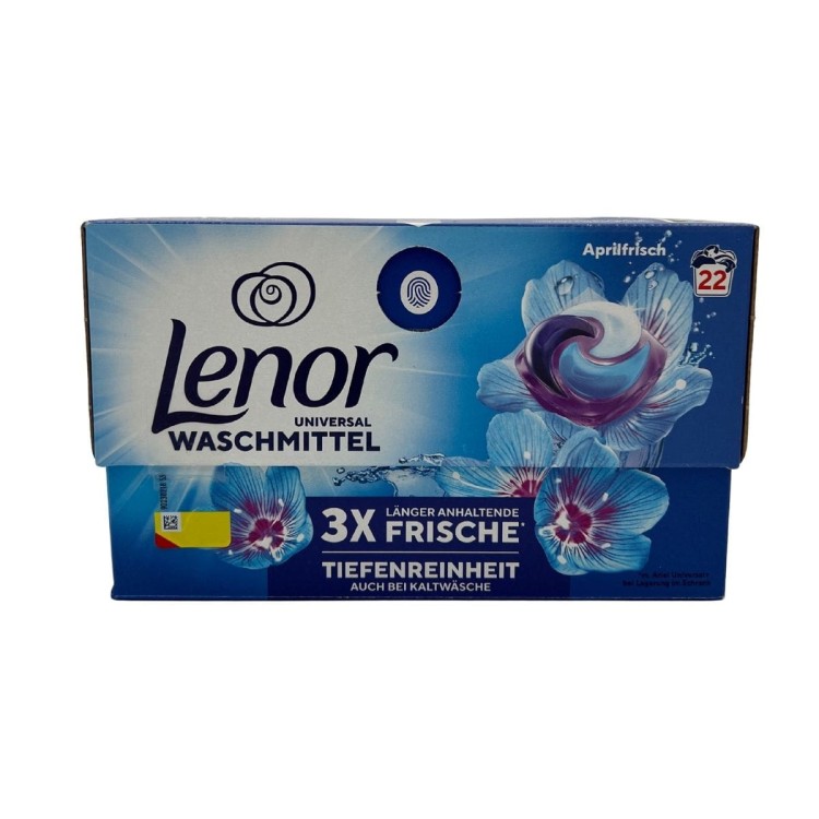 Lenor Universal Waschmittel Aprilfrisch 22 kapsułki przód opakowania