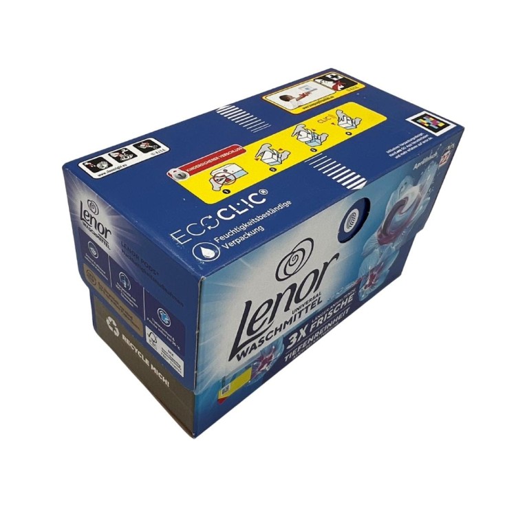 Lenor Universal Waschmittel Aprilfrisch 22 kapsułki widok z lewej góry