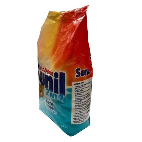 Sunil das beste 2in1 1,16 kg – proszek do prania, widok z boku