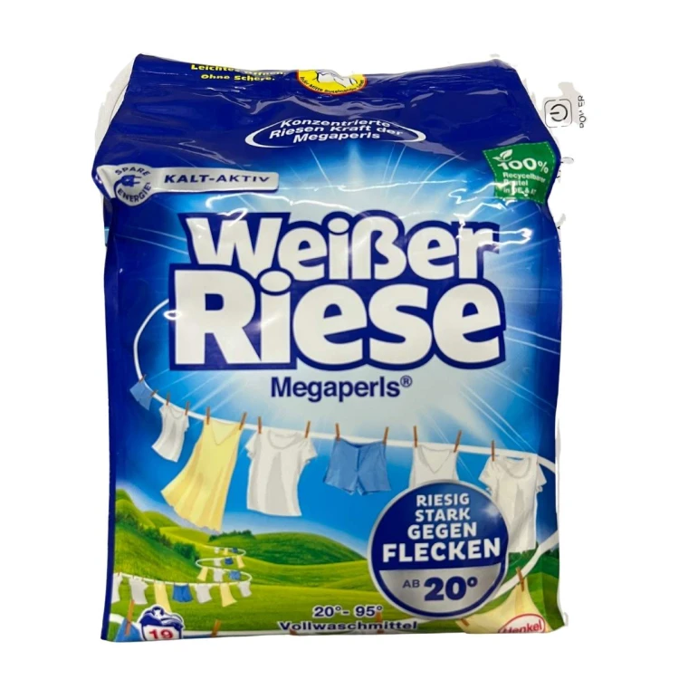 Weißer Riese Megaperls 1140 g – proszek do prania białego, widok frontu
