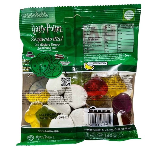haribo harry potter sauer 160 g kwaśne żelki tył opakowania