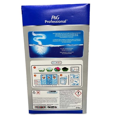 Ariel Professional Color 8,4 kg – etykieta i instrukcje na tyle opakowania